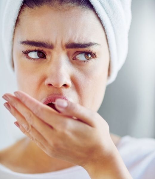 Patiënt met slechte adem